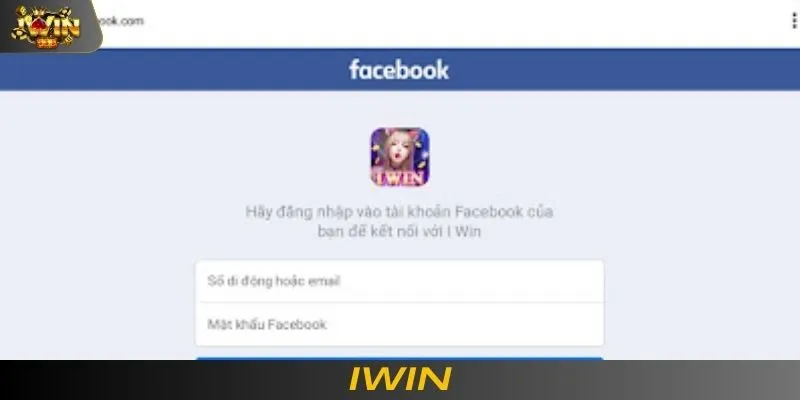 Đăng nhập IWIN bằng Facebook 